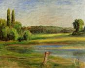 皮埃尔 奥古斯特 雷诺阿 : Landscape with Fence